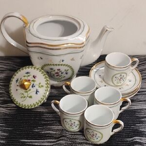 "I. Godinger & Co" - Petite Fleur Espresso Set